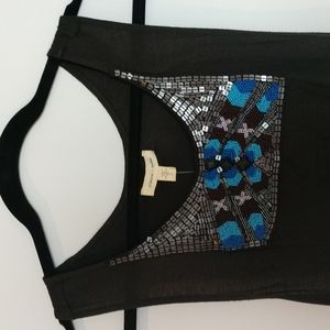 Silence + Noise beaded tank top